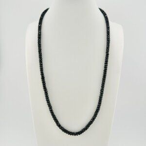 David Yurman Spiritual Beads Necklace in Black Spinel - 5mm - 22"
